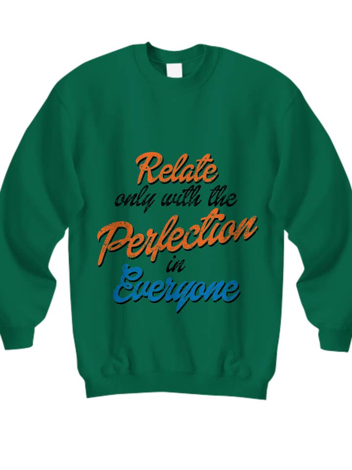 Sweatshirts unisexes à col rond Wisecrack Designs imprimés avec des mots de sagesse en différentes couleurs : blanc, noir, rouge, rose, violet, vert, bleu et gris. pour la vente par Wisecrack Designs