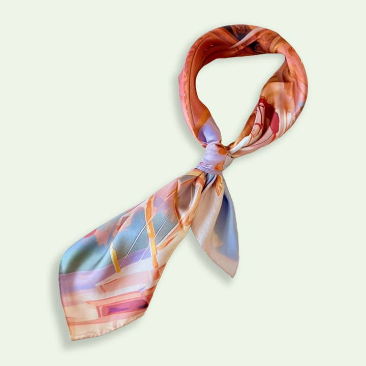 The Bellaje - Wholesale Scarf - Women's - 100% Mulberry Silk Scarf - Carousel