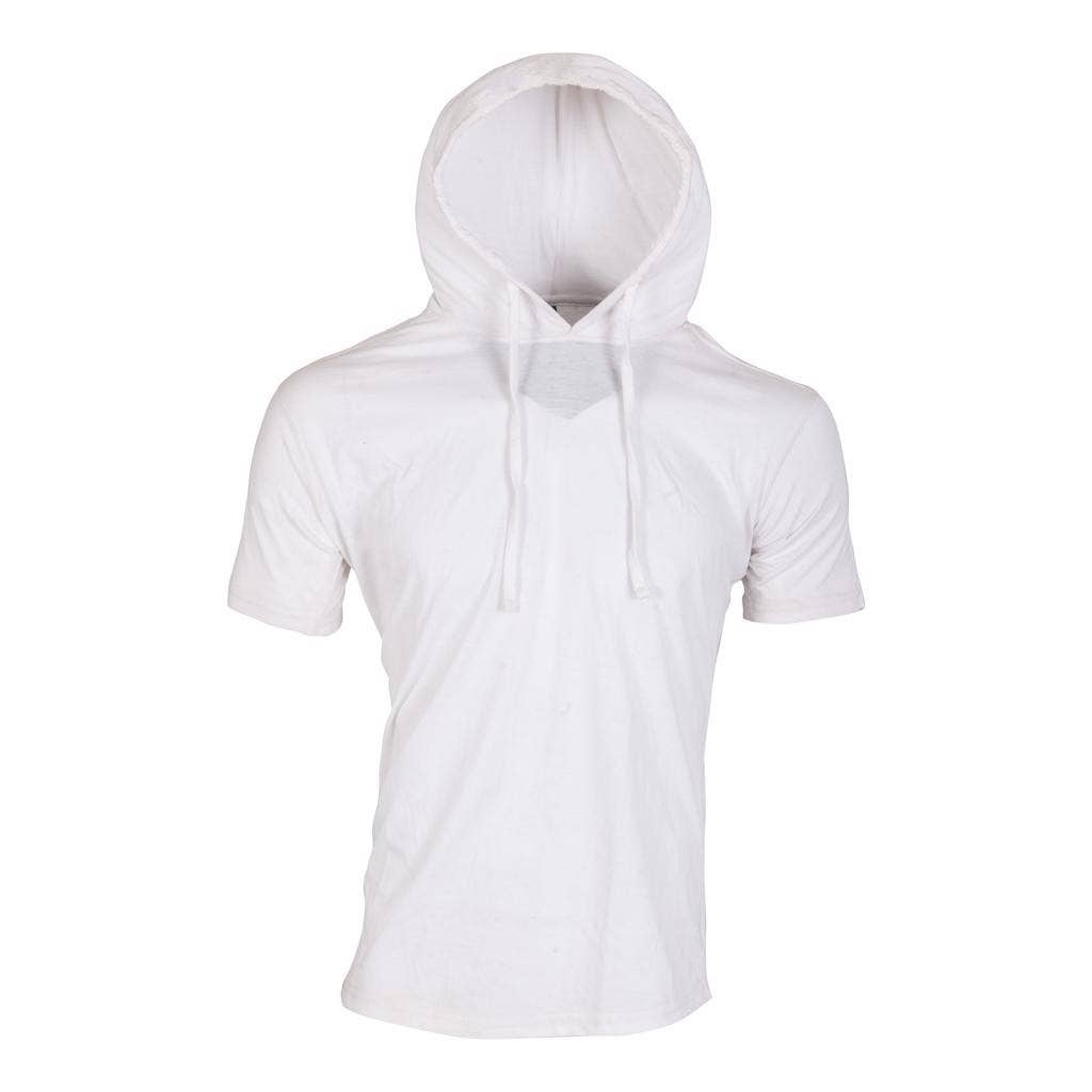 Generation XYZ - Wholesale Hoodie - Men's - Lightweight Short Sleeves Hoodie [HF-1201-Solid]6