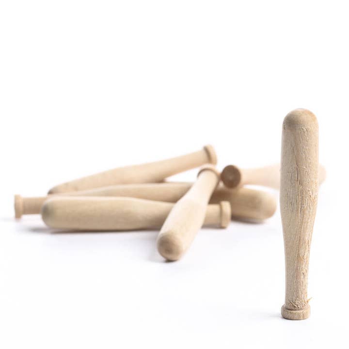 Factory Direct Craft - Wholesale Cutouts - Mini Unfinished Wood Baseball Bats (Pack of 7)2