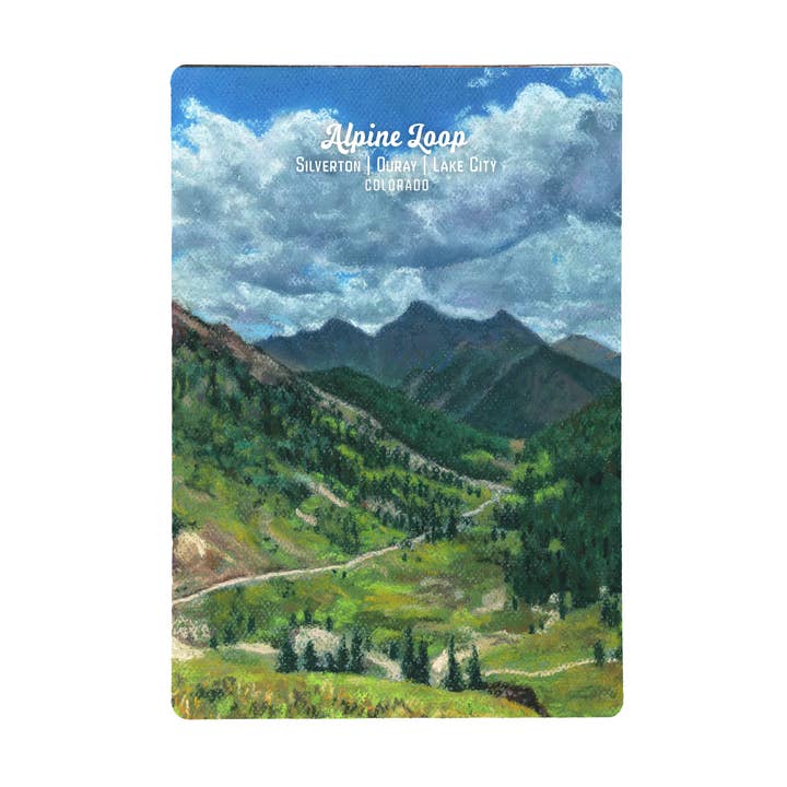 Alpine Loop Colorado Mountains Magnet for wholesale by Duck Girl Art