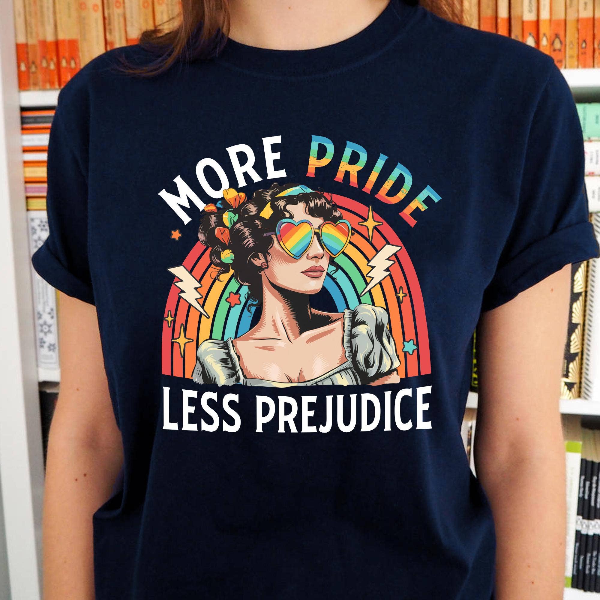 CVH DREAMY LTD - Wholesale Tunic - Women's - More Pride Less Prejudice Shirt, LGBTQ Tee, Pride Month Tee3