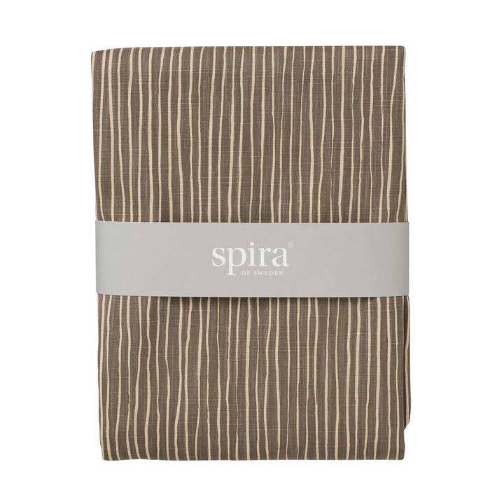 Mantel STRIPE 250 142x250 cm - Marrón para venta al por mayor de Spira of Sweden