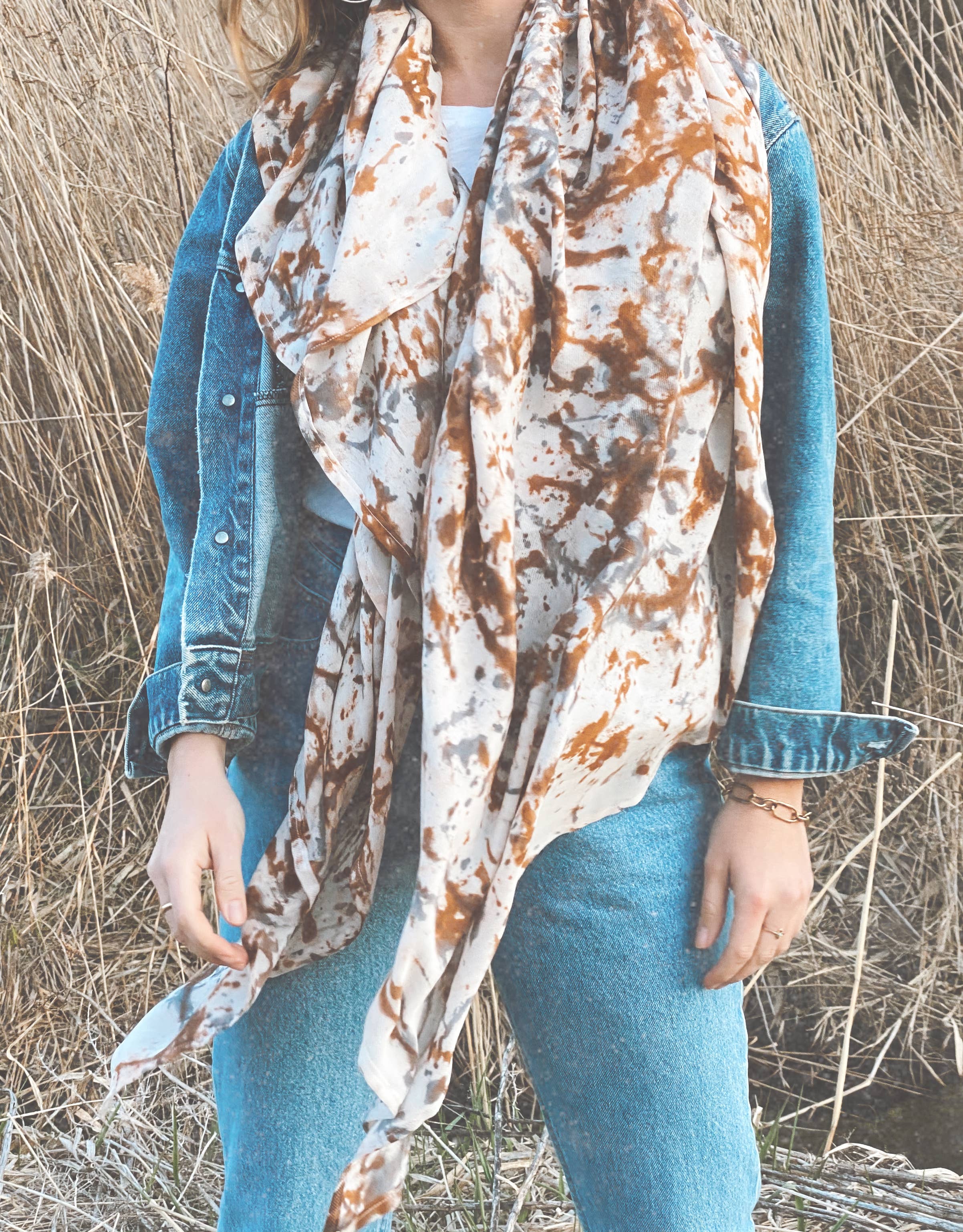 Explore Designs By Emelia Prince Ruyle - Vendita all'ingrosso Sciarpa - Donna - Foulard in lana di seta di betulla1