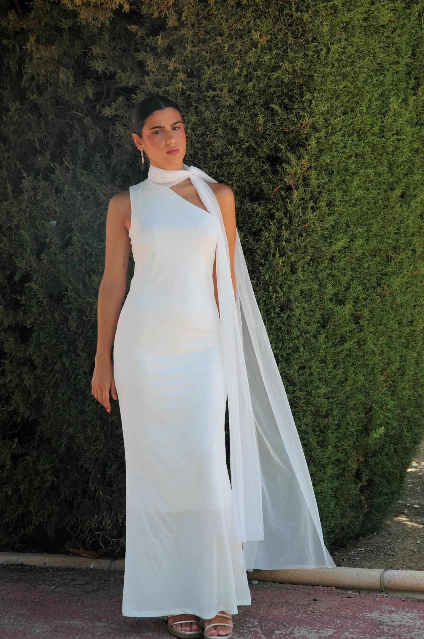 Bombon Spain - MIlagros Pedregal - Wholesale Dress - Women's - White Sherry Dress3