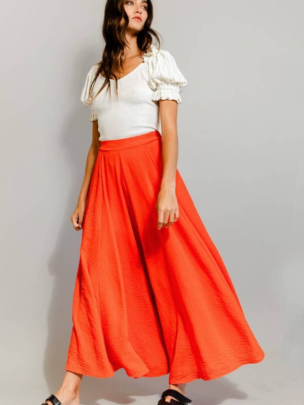 BUCKETLIST INC - Wholesale Pants - Women's - P5131 Solid Woven Wide Leg Pants7