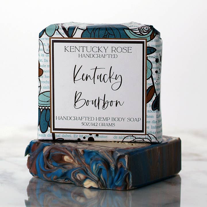 Kentucky Rose Handcrafted - Wholesale Bar Soap - Kentucky Bourbon Hemp Body Soap0