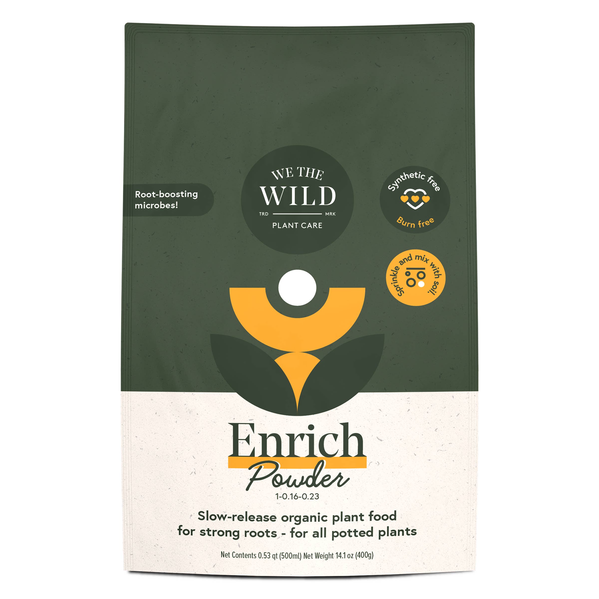 We The Wild Plant Care USA - Wholesale Fertilizer - Enrich Organic Plant Food and Soil Amendment 14 oz3