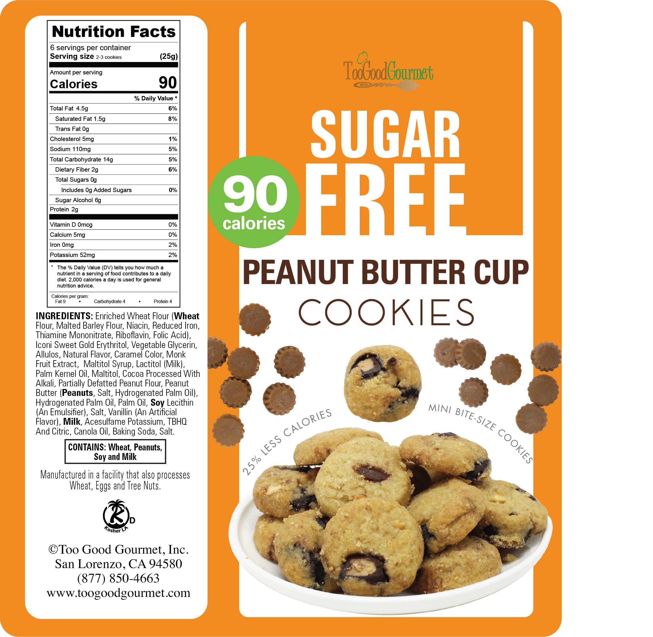 Too Good Gourmet - Wholesale Cookie - Sugar Free Cookies- Peanut Butter, Choc Chip, Salted Caramel2