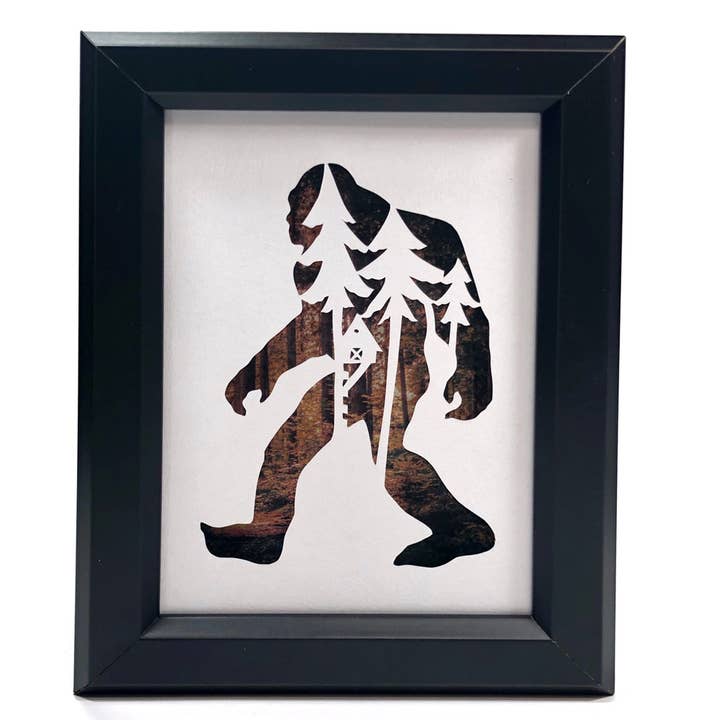 Squirrel Tacos Papercuts - Wholesale Art Print - Framed Hand Cut Paper Art - Big Foot