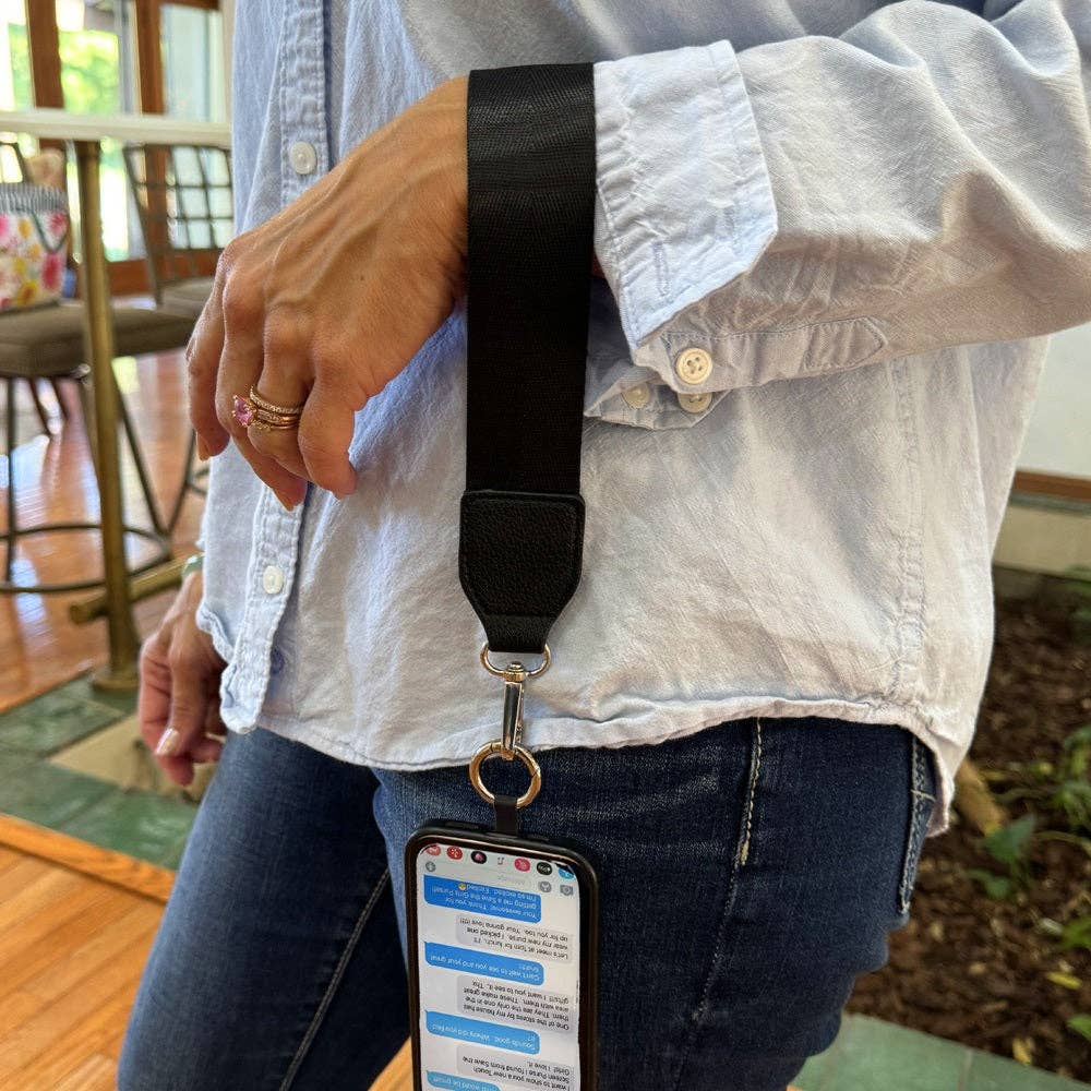 Save The Girls - Vente Étui portefeuille pour téléphone – femme - Sangle Clip & Go avec pochette RFID Solide2