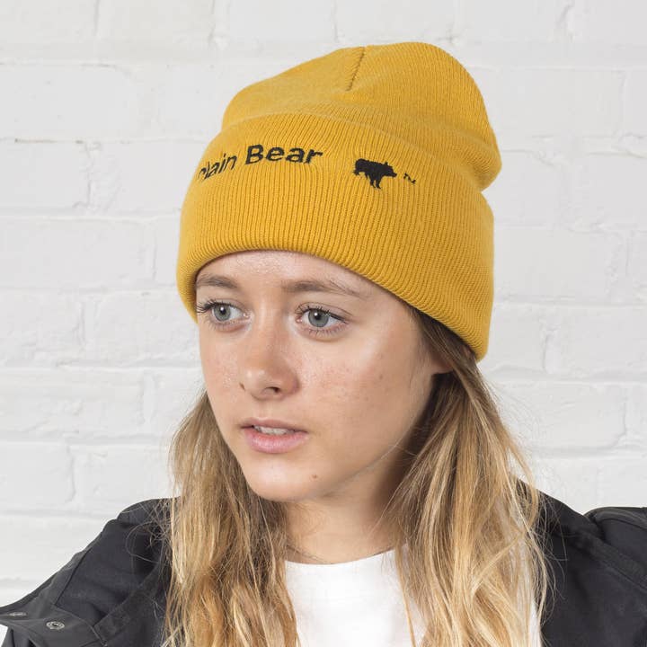Embroidered beanie for wholesale by Plain Bear