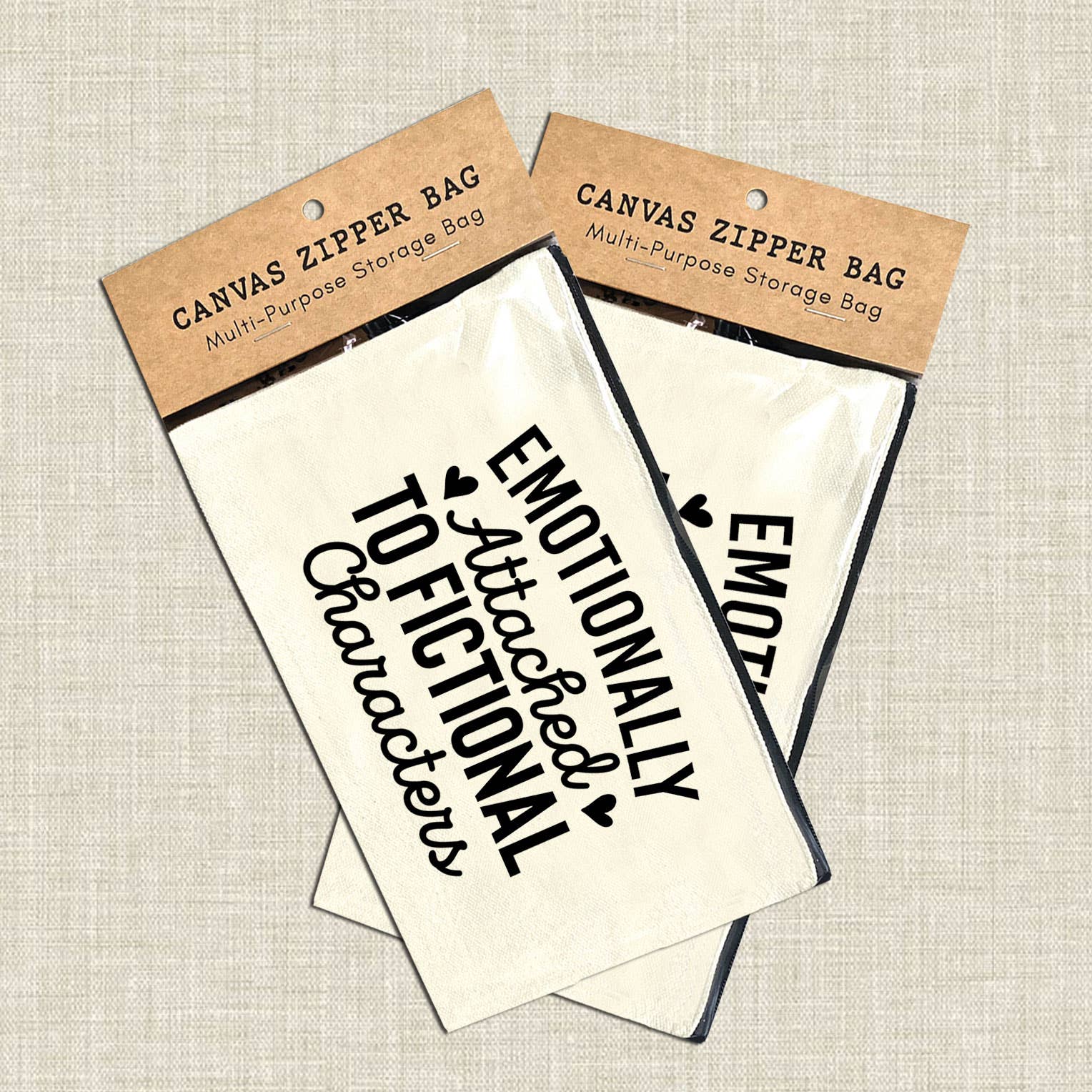 Coastal Creators of Connecticut - Wholesale Pouch - Unisex - Emotionally Attached to Fictional Characters Storage Bag1