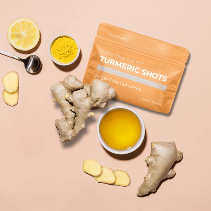 Seattle Gummy Company - Wholesale Oral Supplement/Vitamin - SUGAR FREE – Golden Glow Turmeric & Ginger Gummies (12-Pack)