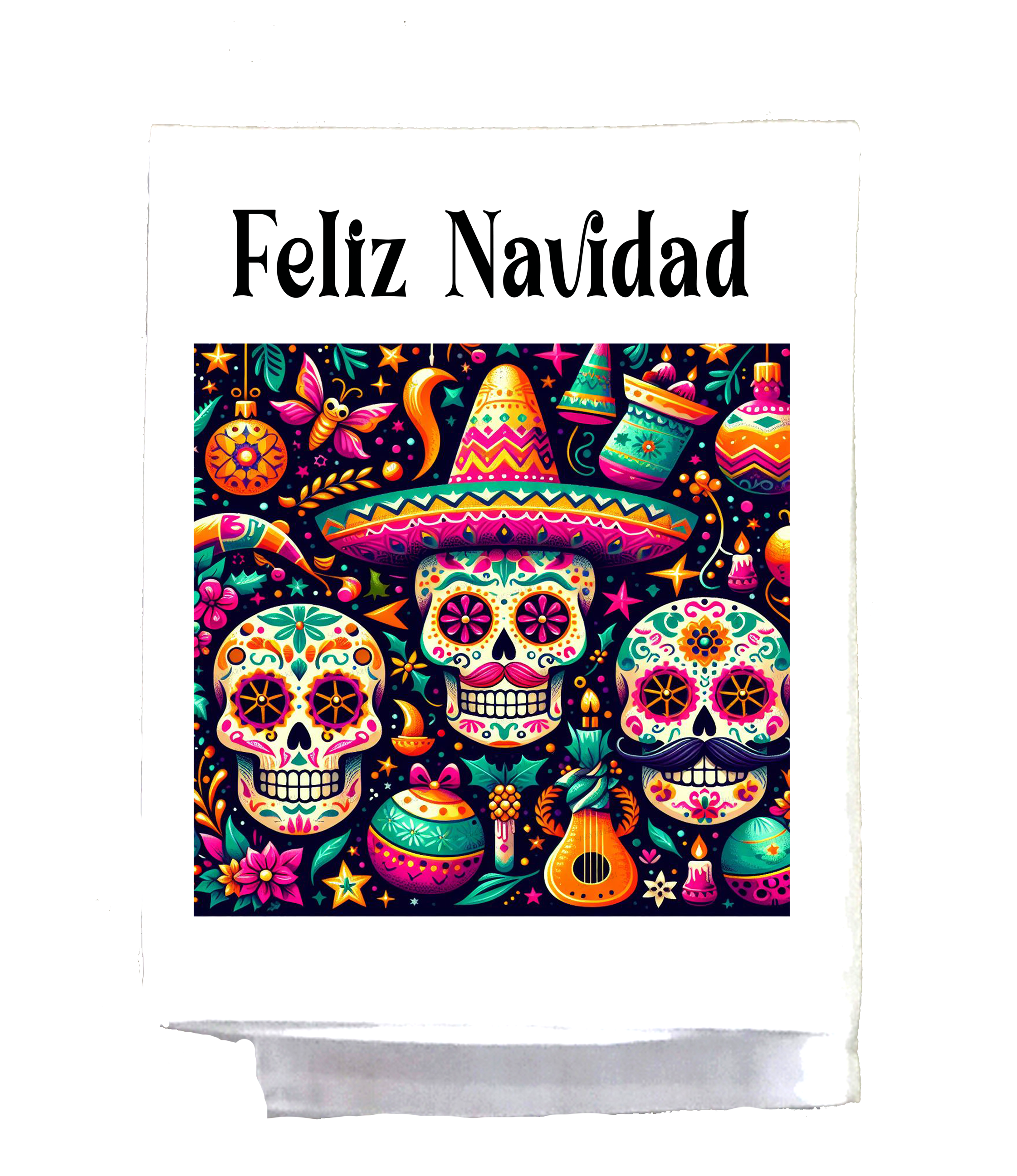 Sassy Talkin - Wholesale Tea Towel - Mexican, Christmas, Dish Towel, Feliz Navidad0
