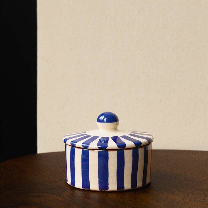 Pink Cactus & Co – wholesale Jar – Stripe Sugar Pot