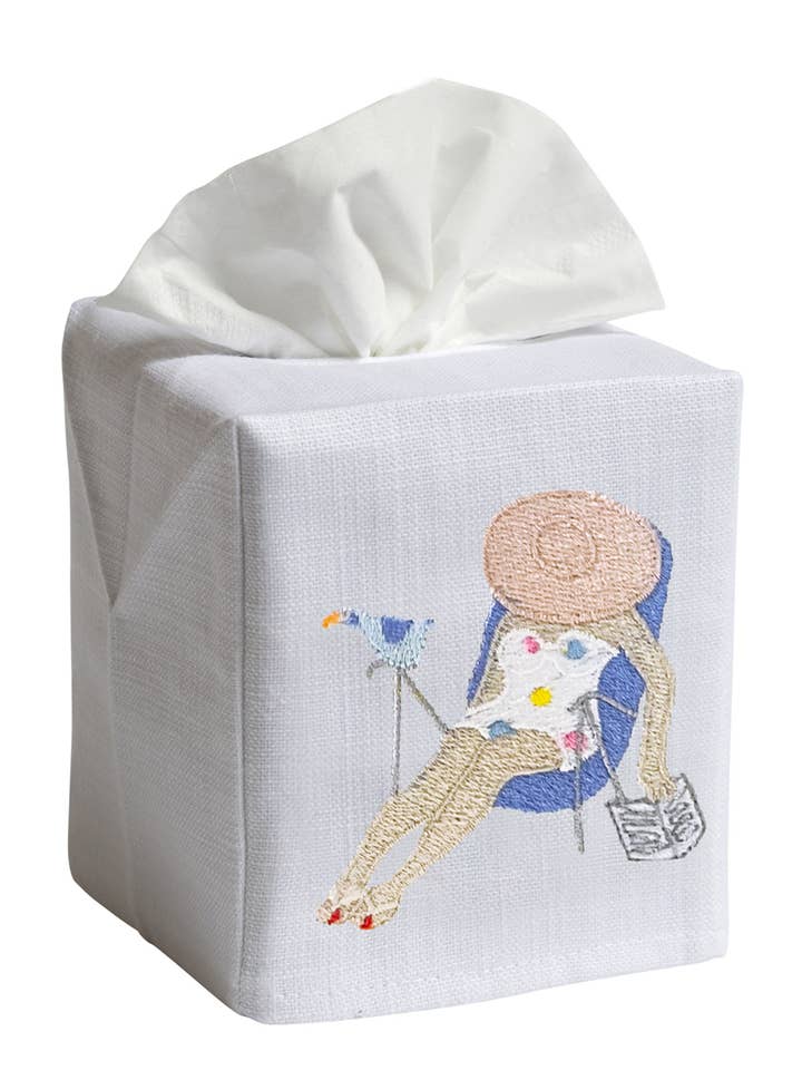 Tissue Box Cover - Siesta Lady for wholesale by Jacaranda Living