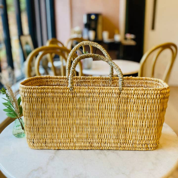 High crafty - Wholesale Beach Bag - French Market Tote – Handmade Moroccan Straw Bag with Leathe2