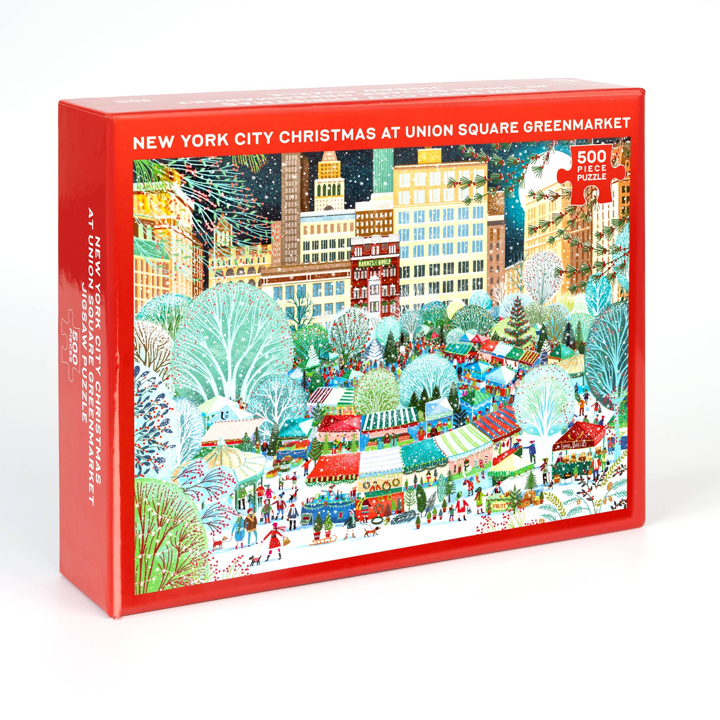 Hachette Book Group - Wholesale Puzzle - Adult - NYC Christmas at Union Square Greenmarket Puzzle (500 Piece)0