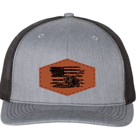 Men's Leatherette Patch Hat- Combine Flag for wholesale by E&Q Designs and Wholesale