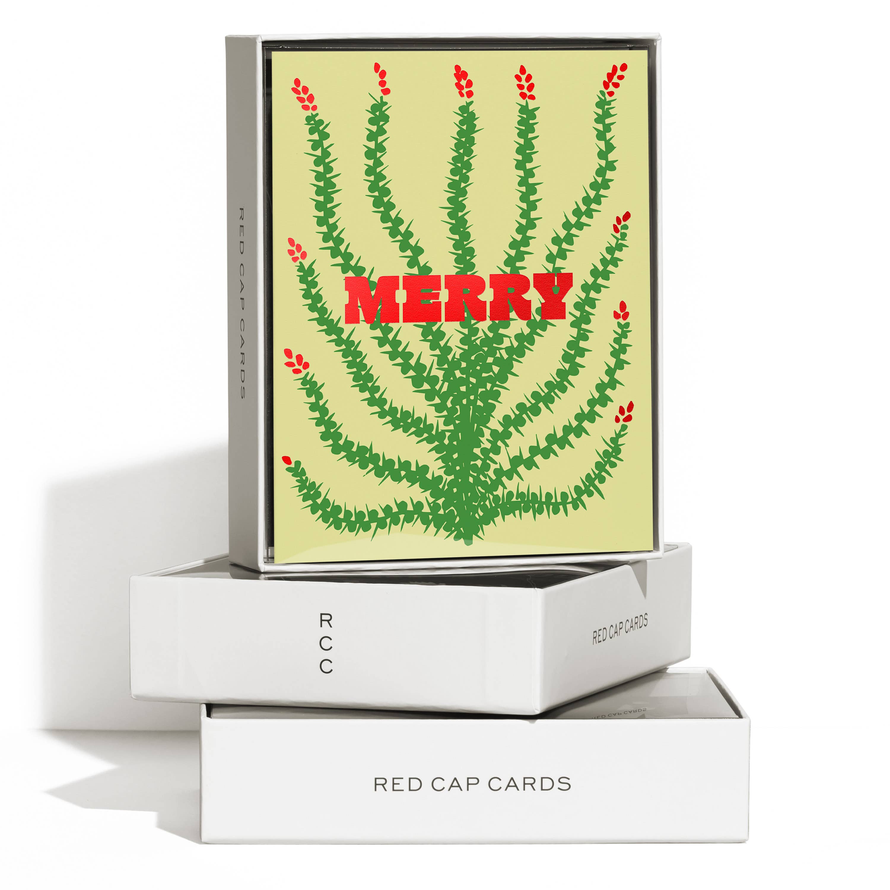 Red Cap Cards - Wholesale Christmas Card - Holiday Cactus holiday greeting card1