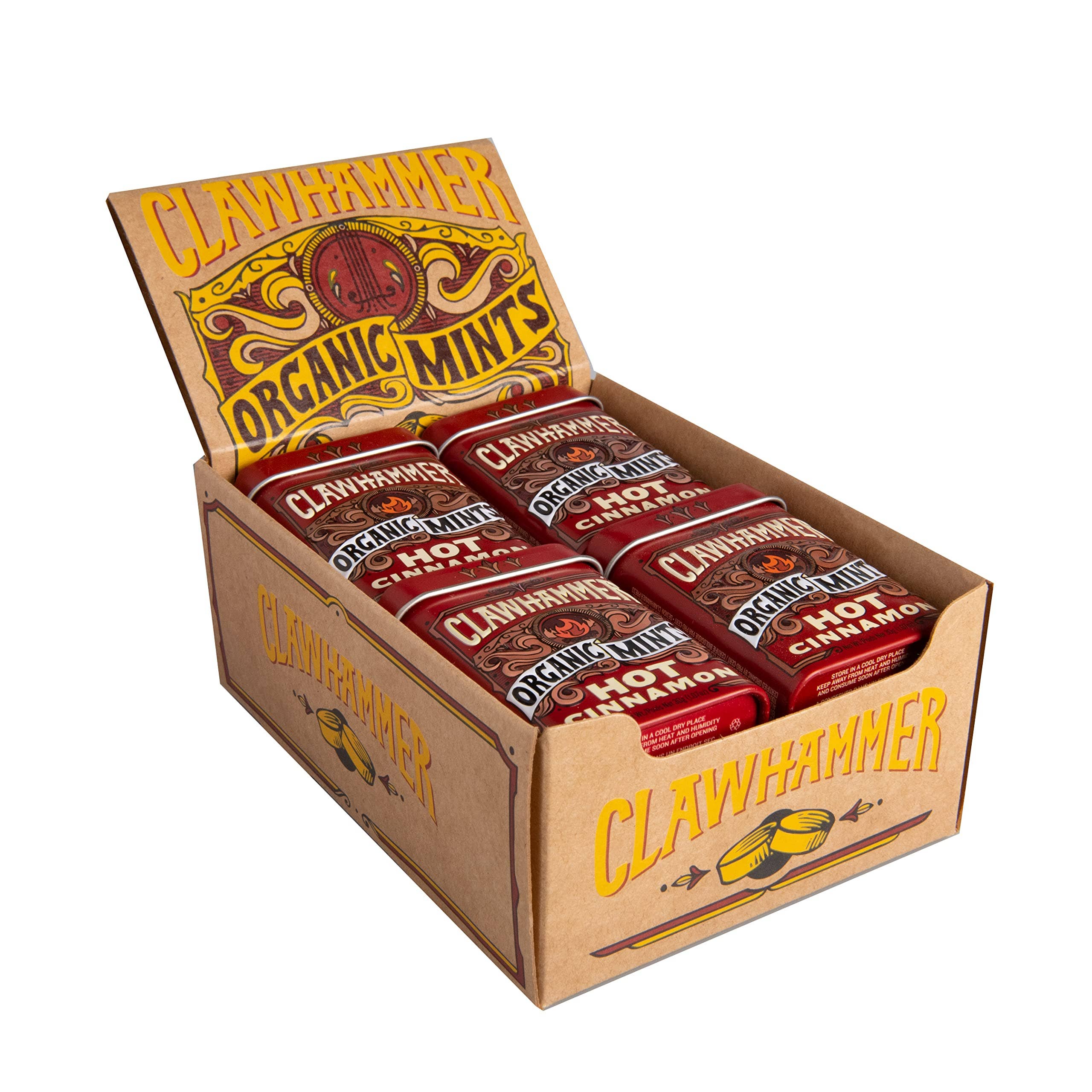 Big Sky Brands Inc. - Wholesale Mints - Clawhammer Certified Organic Mints - Hot Cinnamon - 48ct3