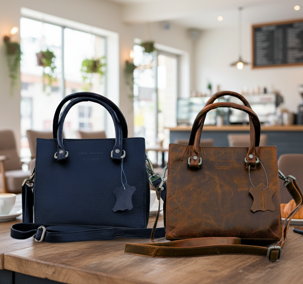 Alta Quero - Wholesale Crossbody Bag - Women's - Crossbody Bag, Black Leather, Ladies3