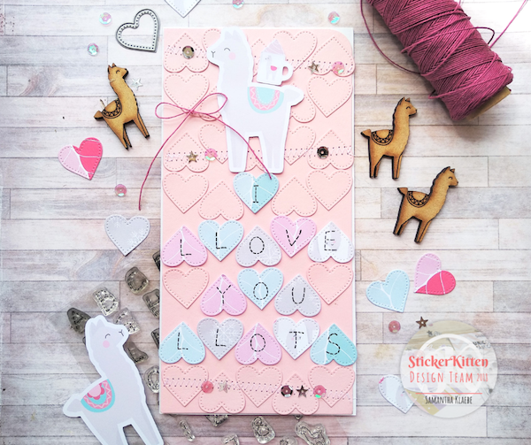 StickerKitten - Wholesale Rubber/Decorative Stamp - Alpaca Wishes Photopolymer Stamps (Stitched Alphabet)7