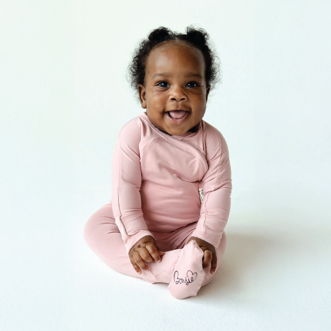 Bonsie Skin to Skin Babywear - Wholesale Bodysuit (Footed) - Baby - Footie - Peony2