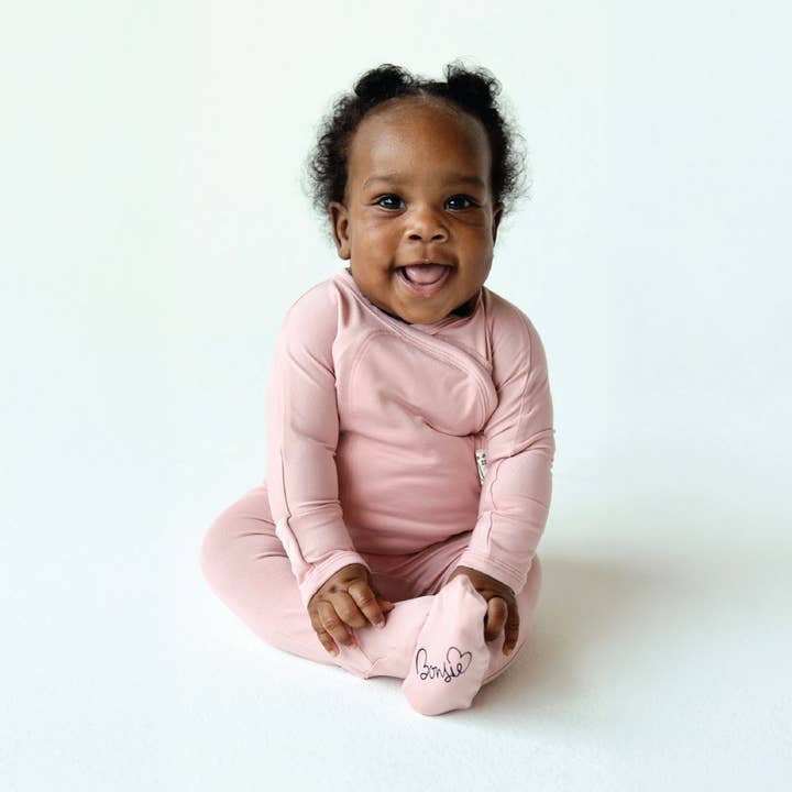 Bonsie Skin to Skin Babywear - Wholesale Bodysuit (Footed) - Baby - Footie - Peony2