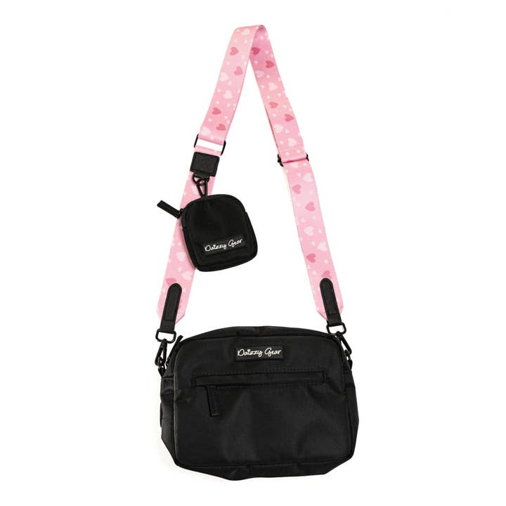 Blushing Love Pink Dog Walking Bag with Treat Pouch for wholesale by Daizzy Gear
