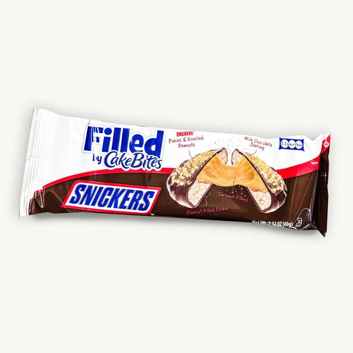 Biscuits fourrés Cakebites Snickers 2,12 oz 8 unités pour la vente par Long Island Candy Factory