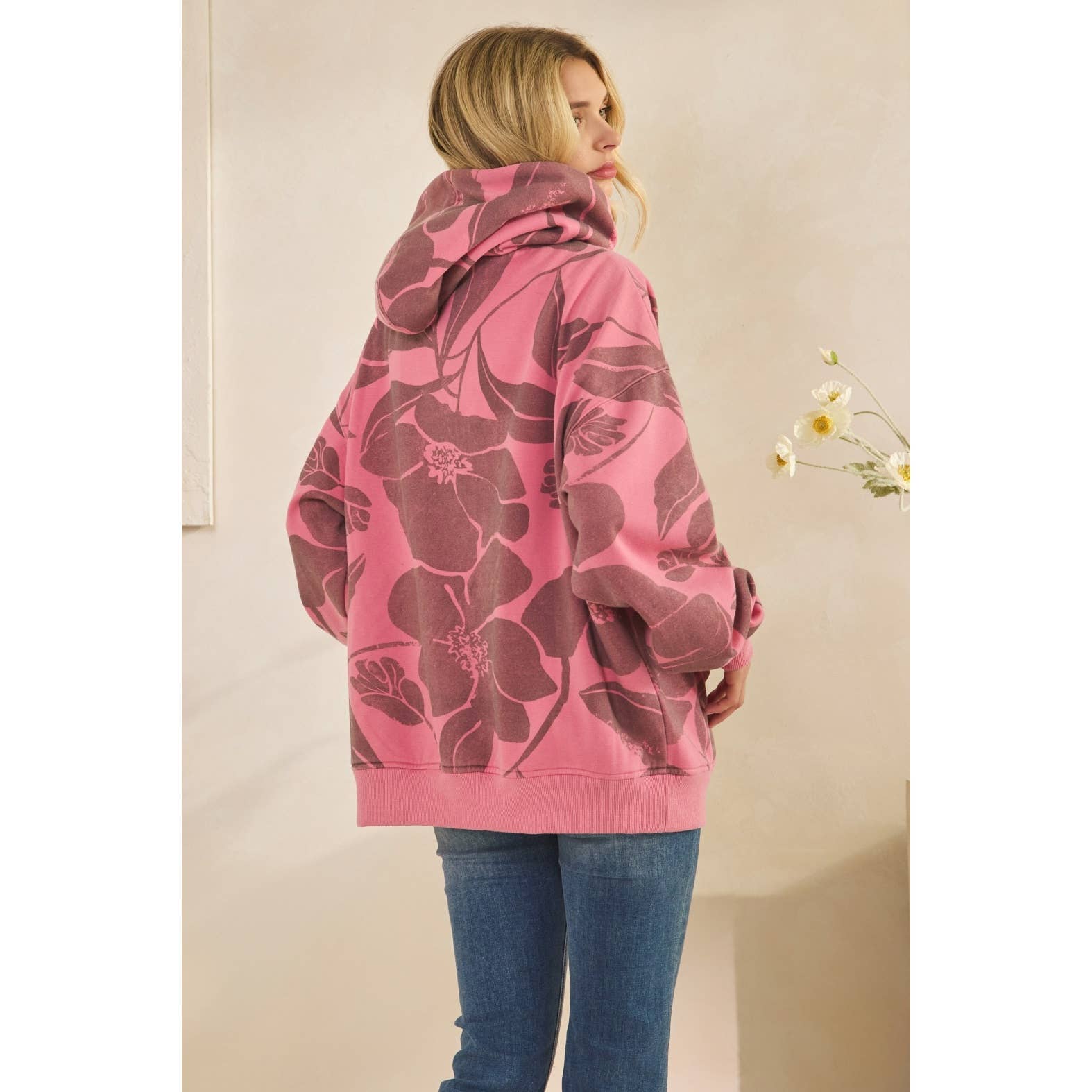 Veveret – wholesale Hoodie - Dam – Tryckt fleecehuvtröja13