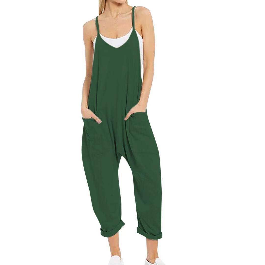 Rosa Clothing - Wholesale Jumpsuit - Women's - Solid Color Suspender Jumpsuit with Pockets9