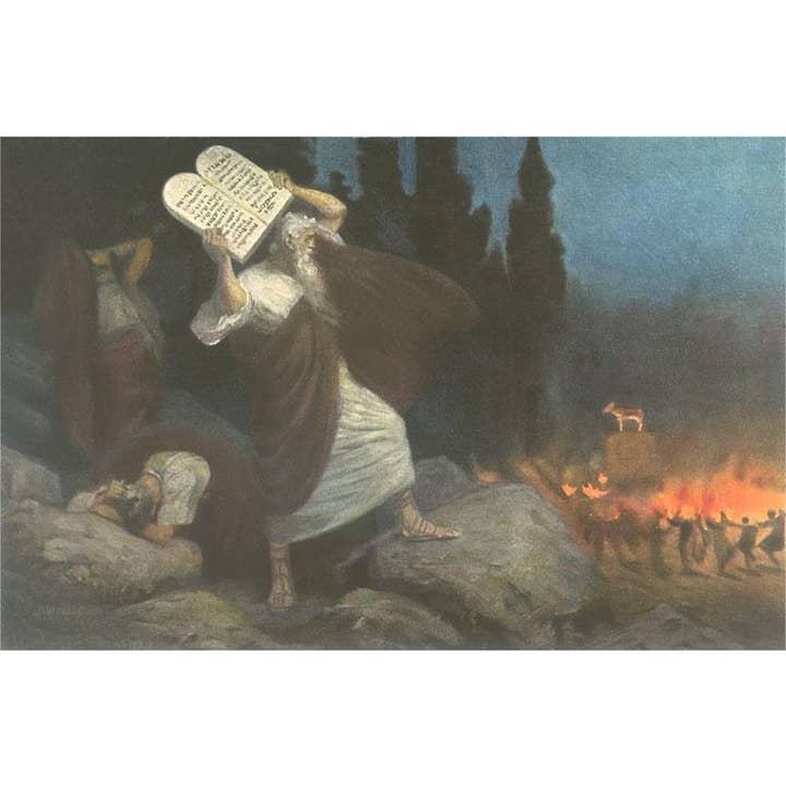 Found Image Press - Wholesale Magnet - Magnet RG-102 Moses Breaking Tablets