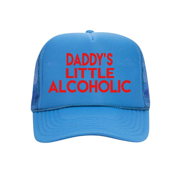 Calm Down Caren - Wholesale Trucker Hat - Unisex - Daddy’s Little Alcoholic - Inappropriate Trucker Hat0