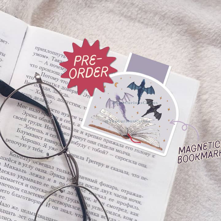 Vliegende Draken Magnetische Boekenlegger voor wholesale door The Curious Cactus