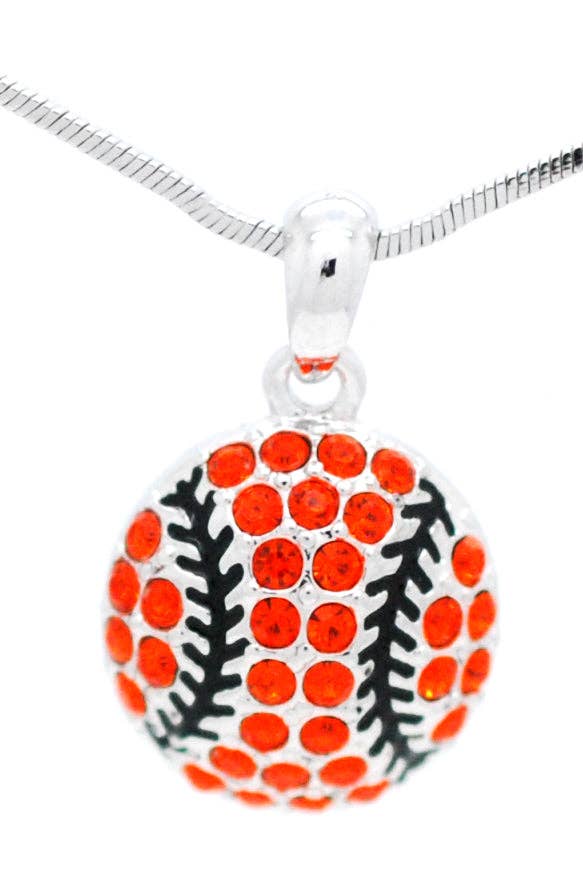 Fan Star Jewelry - Wholesale Pendant/Charm Necklace - Baseball/Softball Crystal Ball Necklace7