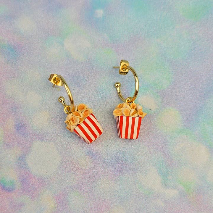 blurandbake - Wholesale Hoop Earrings - Popcorn Dangles