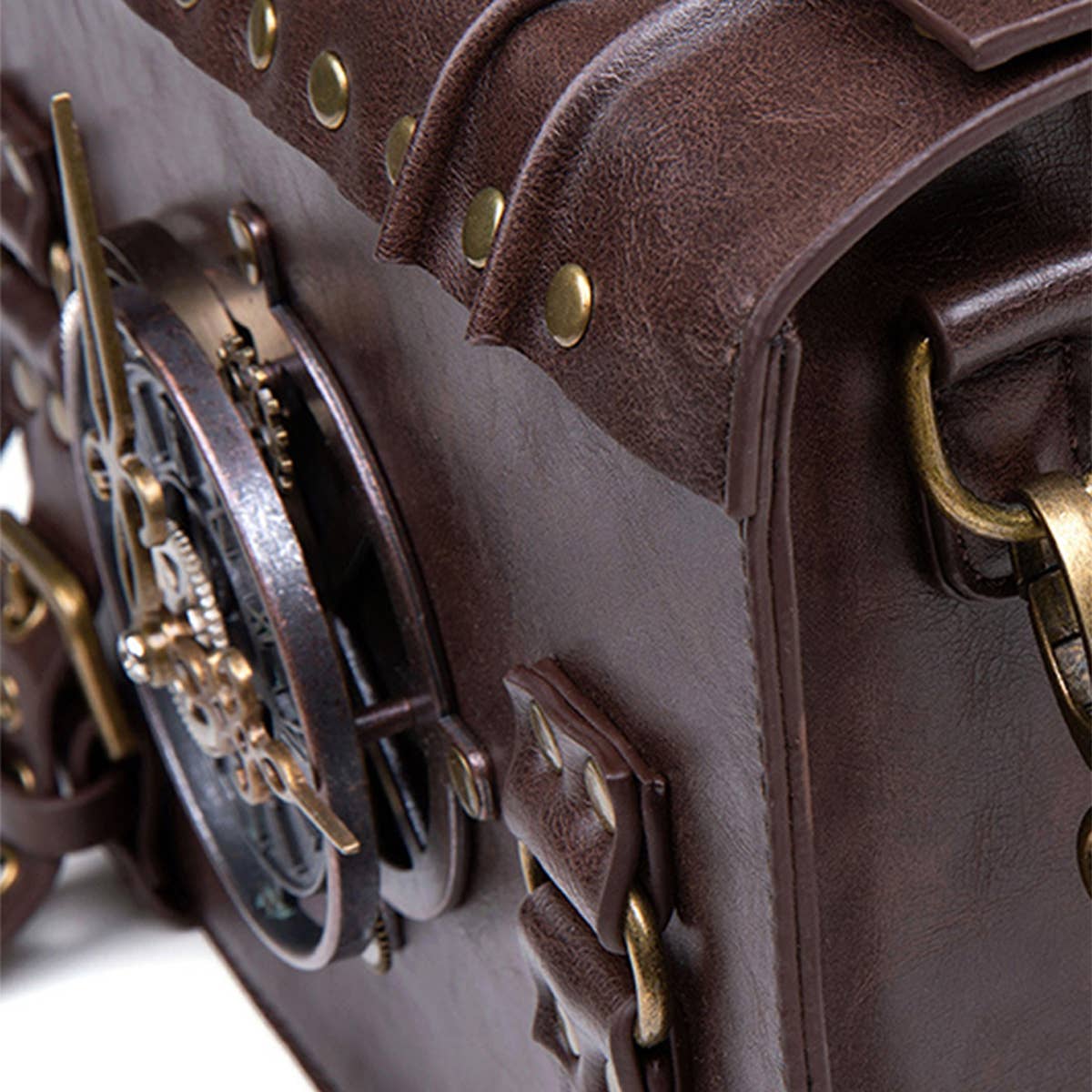 COFFEE RETRO CLOCK DECORATIVE PUNK SHOULDER BAG_CWAB0629 for wholesale on Faire7
