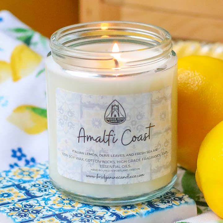 Amalfi Coast Destination Candle for wholesale by Bridge Nine Candle Co.