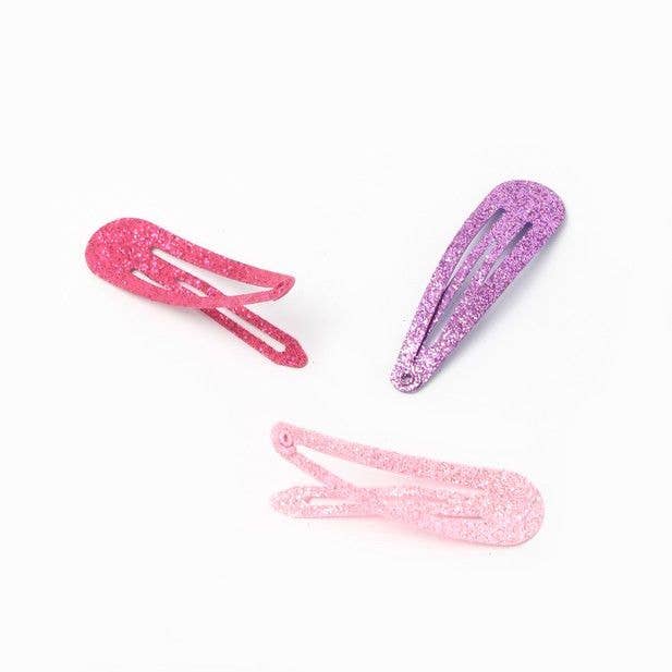 Inca UK - Wholesale Hair Clip - Women's - Card of 6 Glitter Sleepies 5cm Hair Clip3