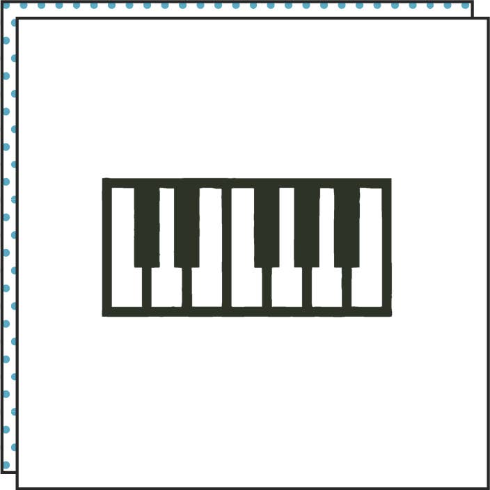 Tattoonie - Wholesale Temporary Tattoo - THE PIANO Tattoo (Pack of 2)1