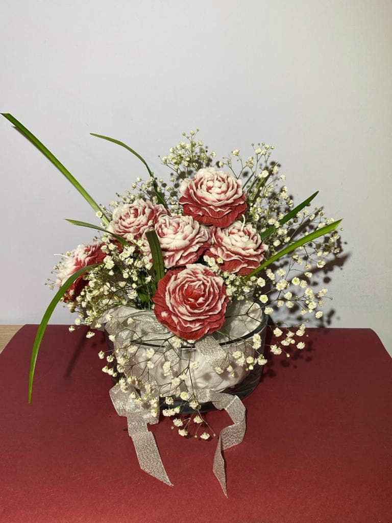 FUNDAYBIO - Wholesale Novelty Candle - 67g Vegetable Rose Decorative Candle8