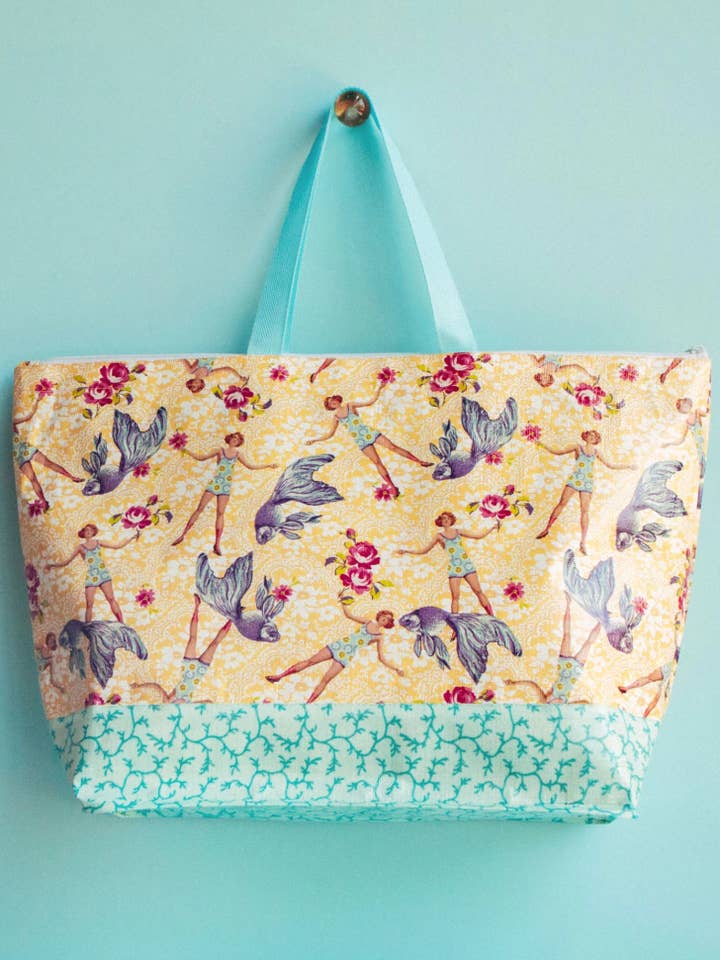 Blue Goldfish Tote for wholesale by TokyoMilk