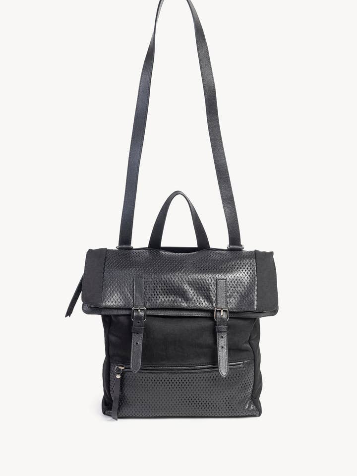 Multifunktion i stof og perforeret læder for engroshandel hos Sapaf