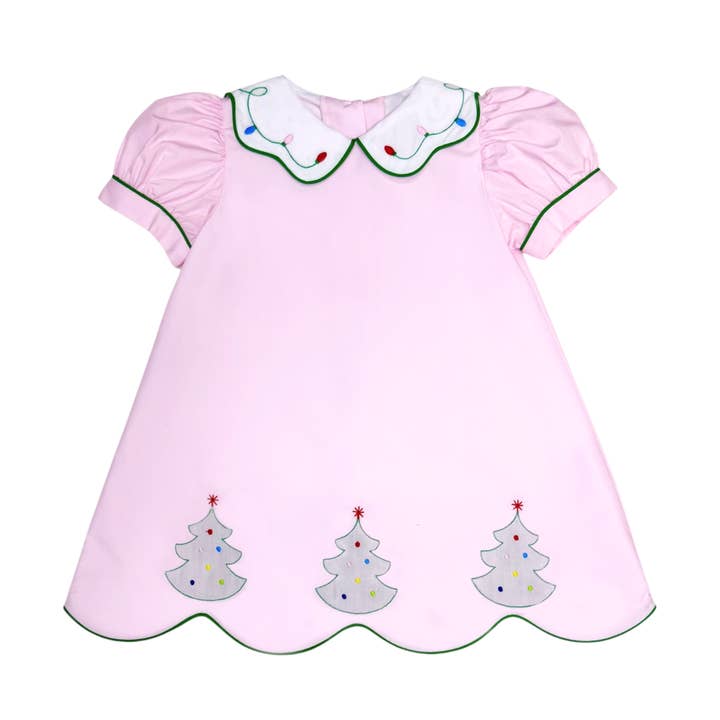 Zuccini Kids - Wholesale Dress - Kids - Shadow Christmas Tree Kendall Dress0