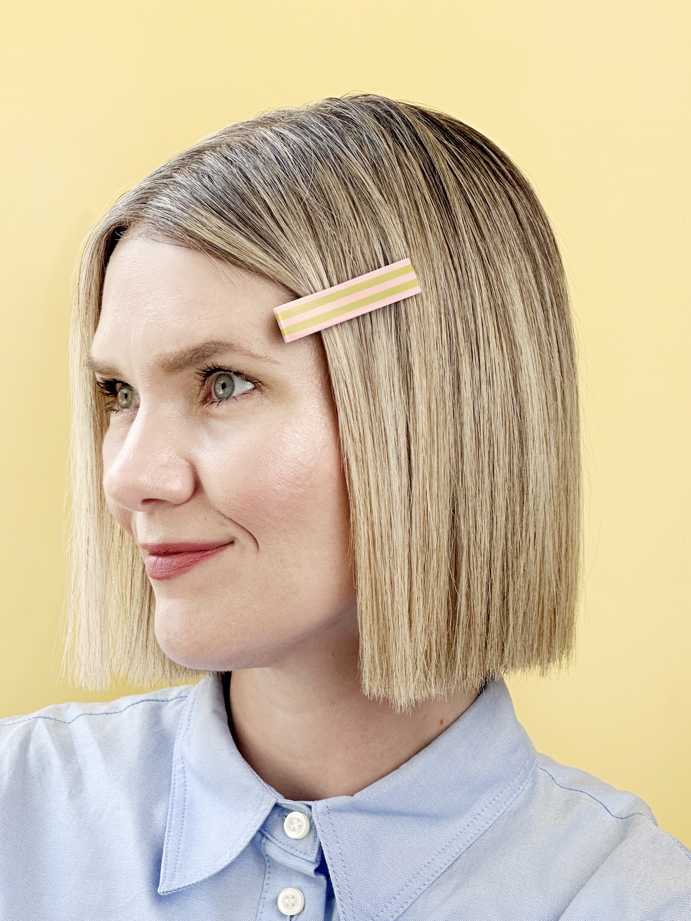 Combinist Goods - Wholesale Hair Clip - Women's - Striped Hair Clip | Large9