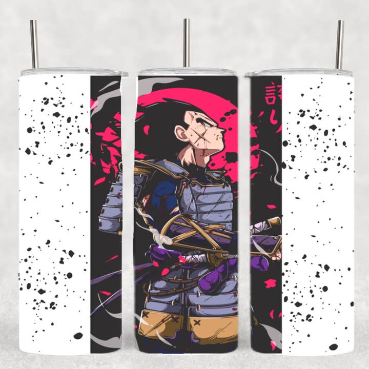 Samurai Vegeta Dragon Ball Z Anime Tumbler for wholesale by The Geek Boutique
