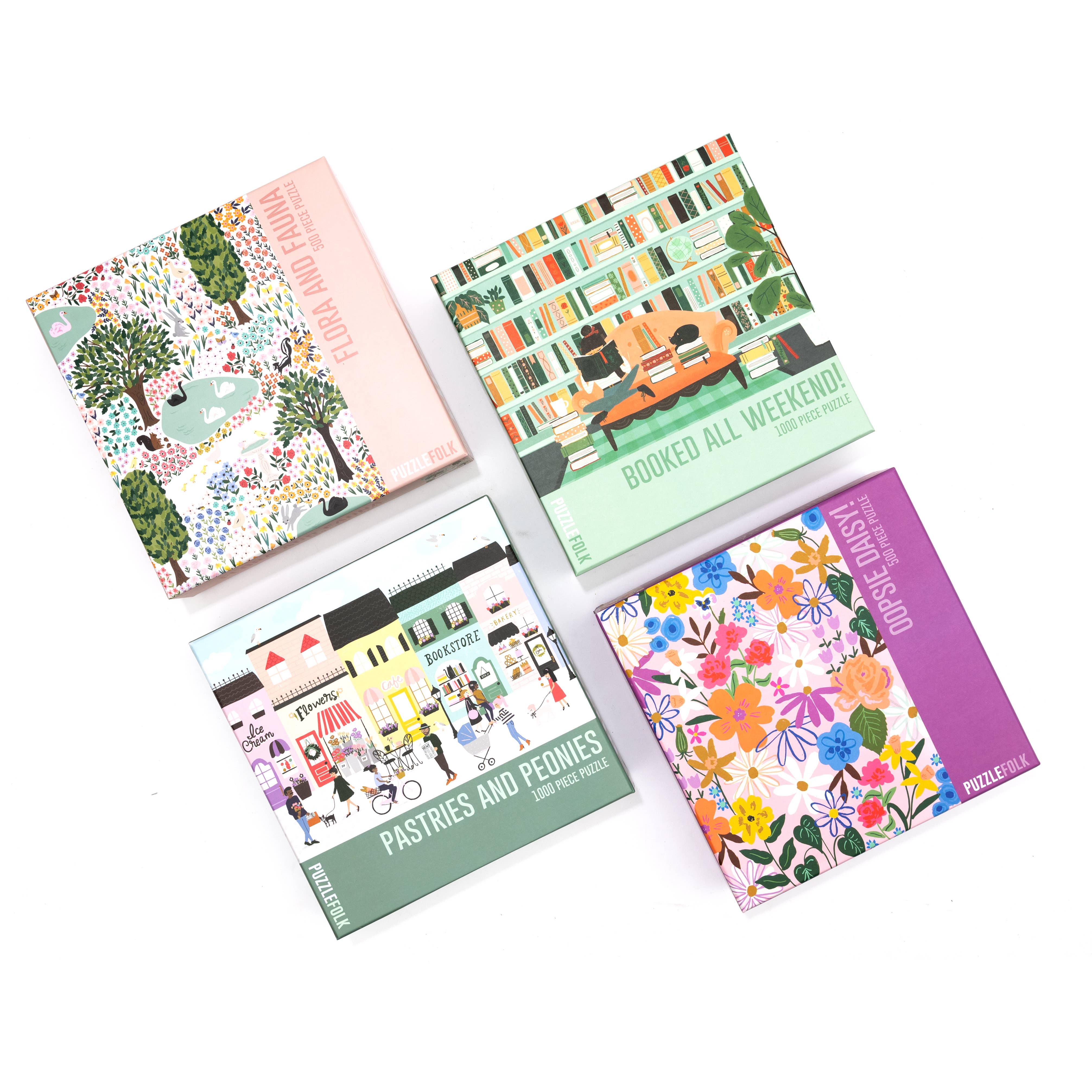 Puzzlefolk - Wholesale Puzzle - Adult - Booked All Weekend 1,000 Piece Book Puzzle2